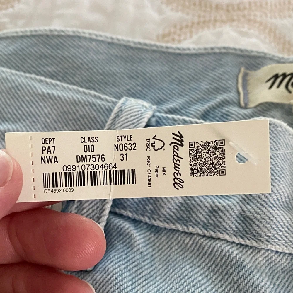 Madewell Light Blue Flare & Wide Leg Jeans - Picture 5 of 8